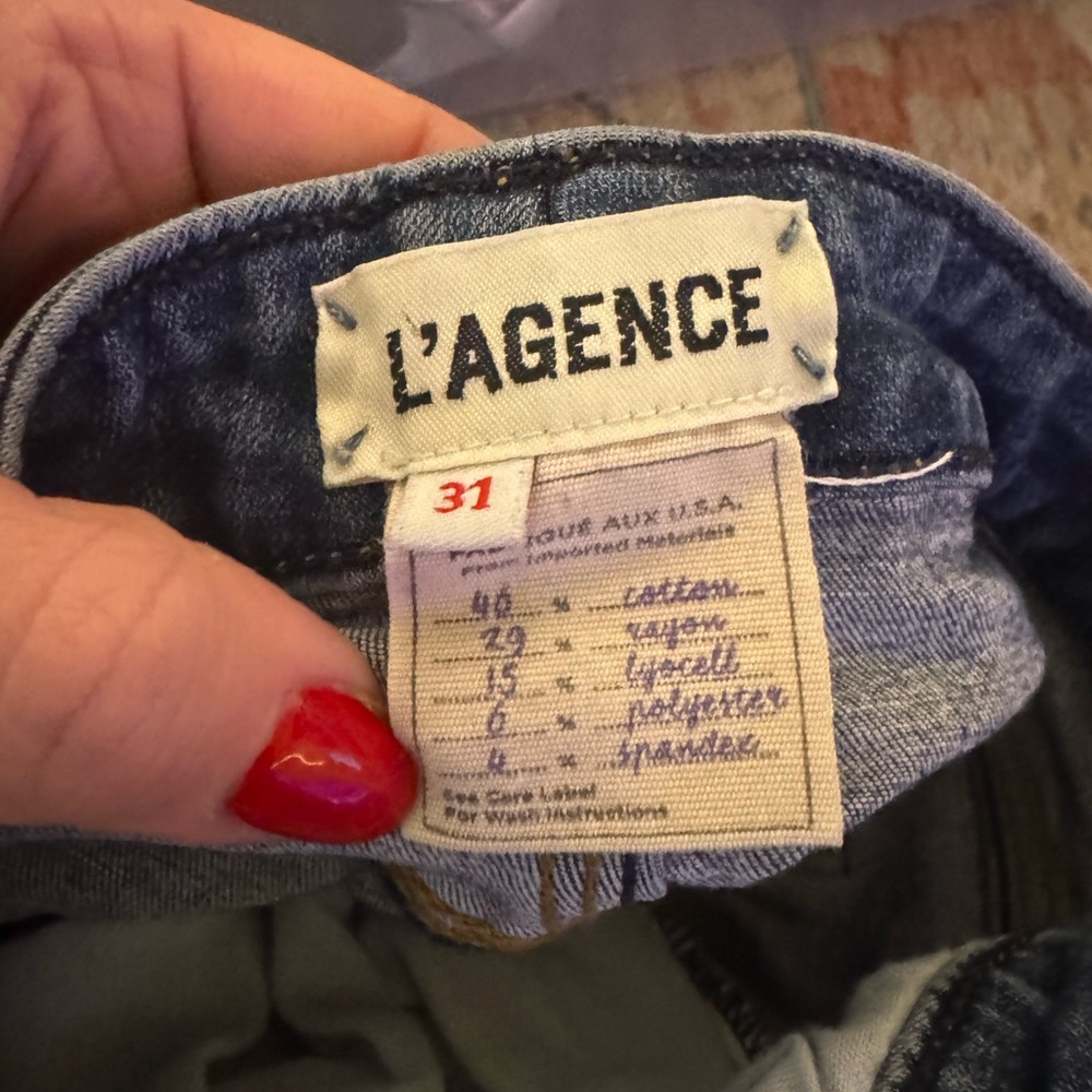 L'AGENCE Marguerite High Rise Skinny Jeans Size 31 - Picture 4 of 5